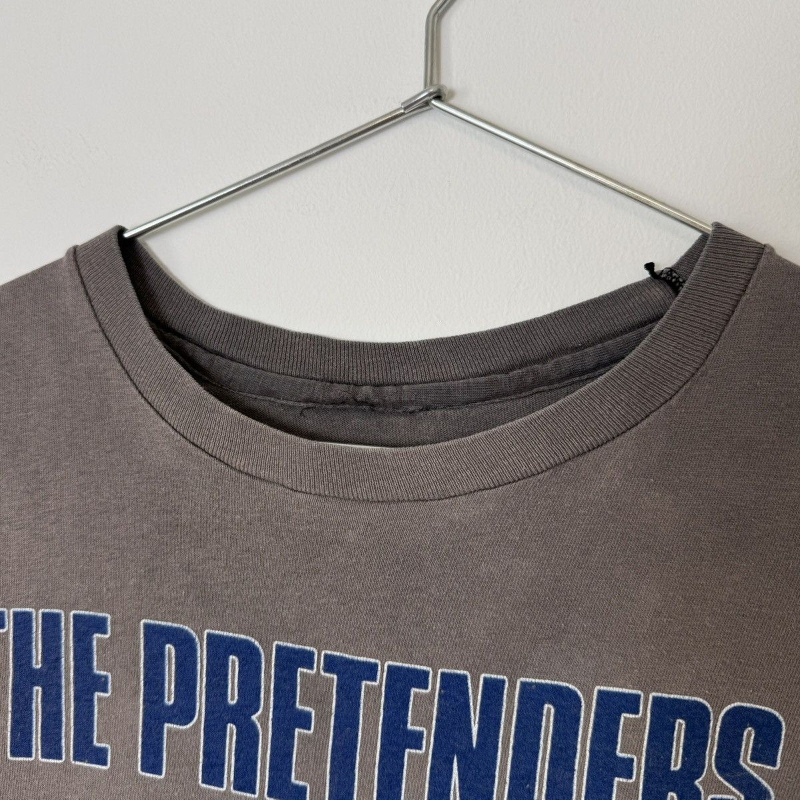 Vintage 1987 The Pretenders World Tour Faded Distressed Band Tee Black Rare