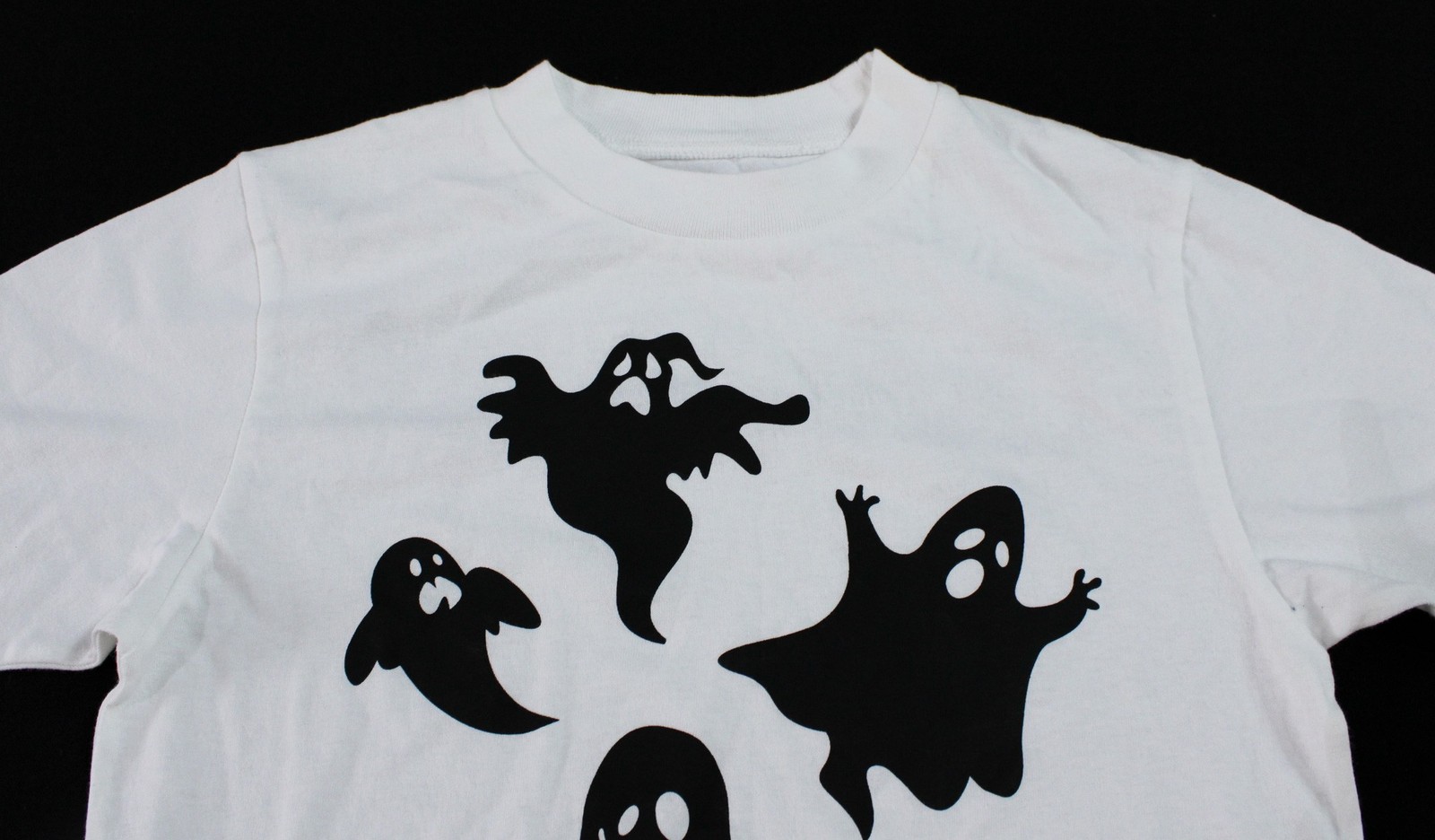 Off-White Men’s Ghost Print Short Sleeve Crewneck T-Shirt BE5 White Size 2XS