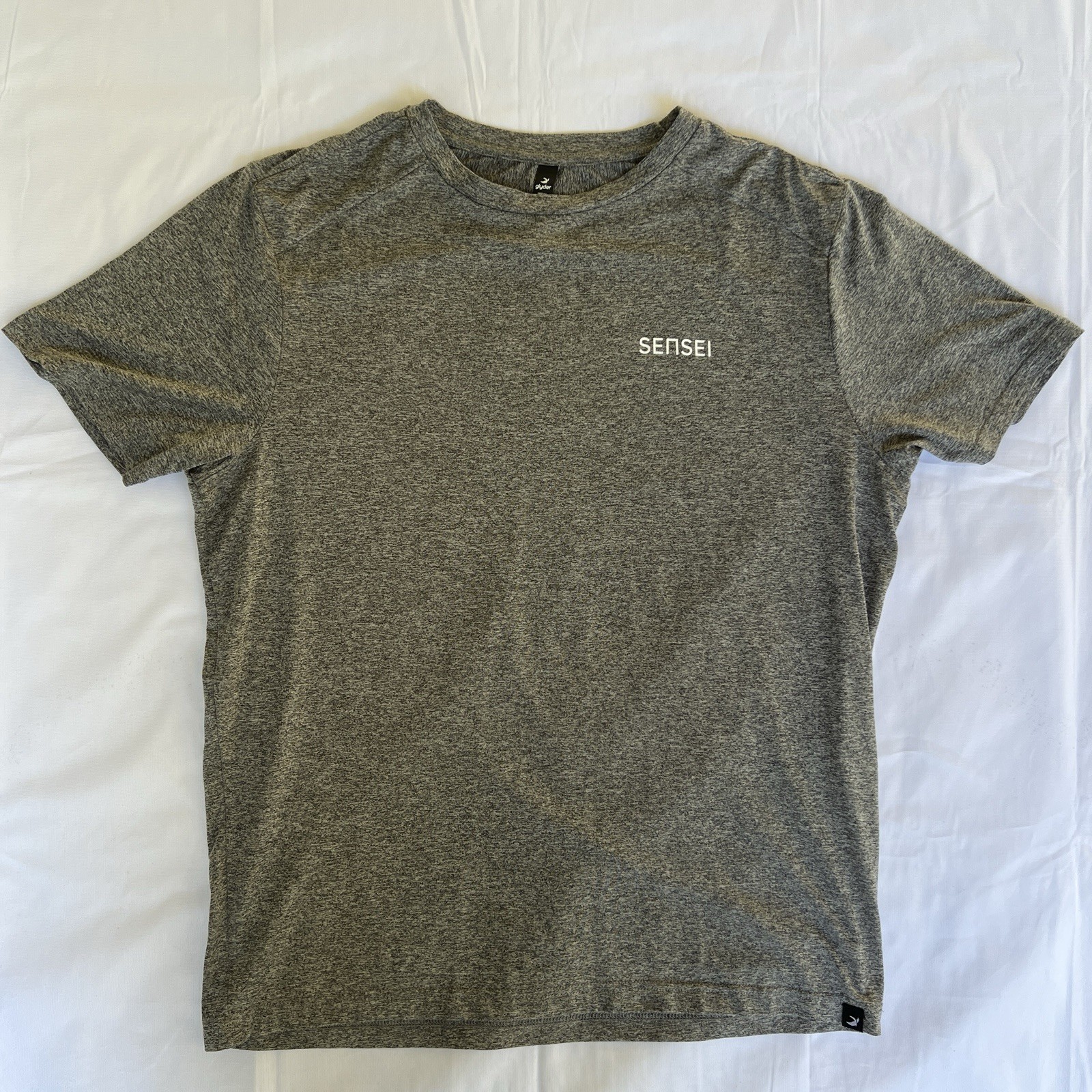 Sensei Lanai Shirt M Blk Heather Four Seasons Resort Hawaii Yoga Fitness 3206