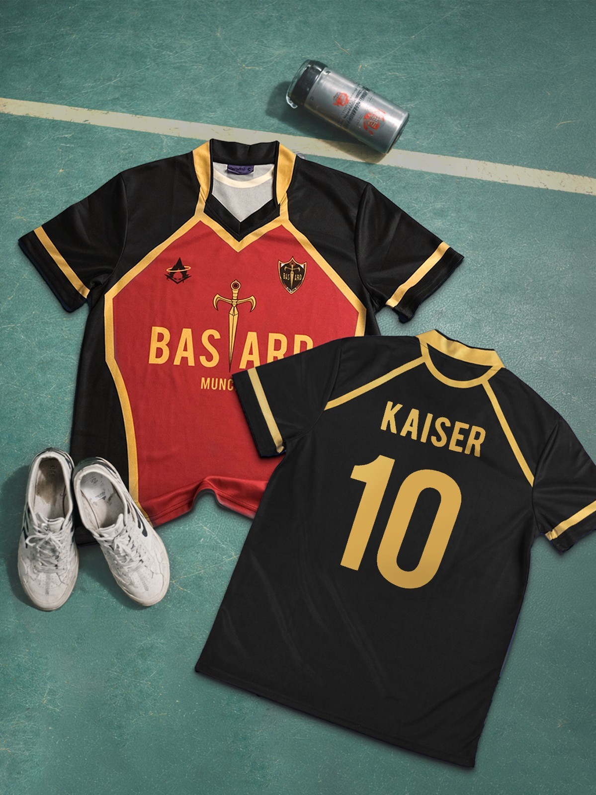 Blue Lock Anime Kaiser #10 Jersey , Anime Cosplay Tshirt for Men and Women