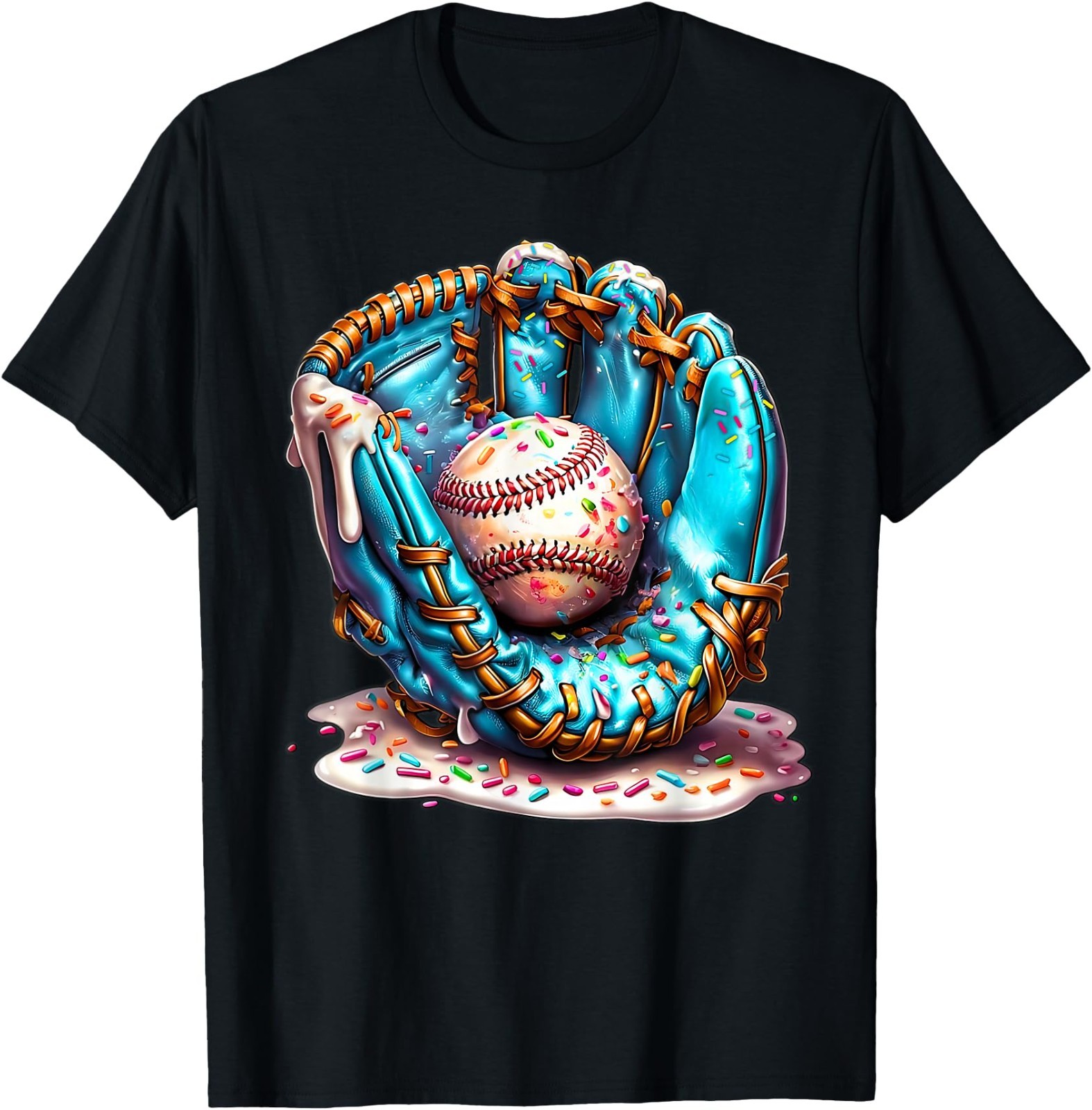Baseball Lifestyle 101 Apparel Drip Ice Cream Adult T-Shirt,Unisex Tee