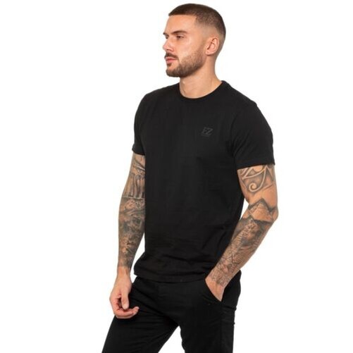 Enzo Mens T Shirt Short Sleeve Top Plain Cotton Crew Neck Casual Shirt