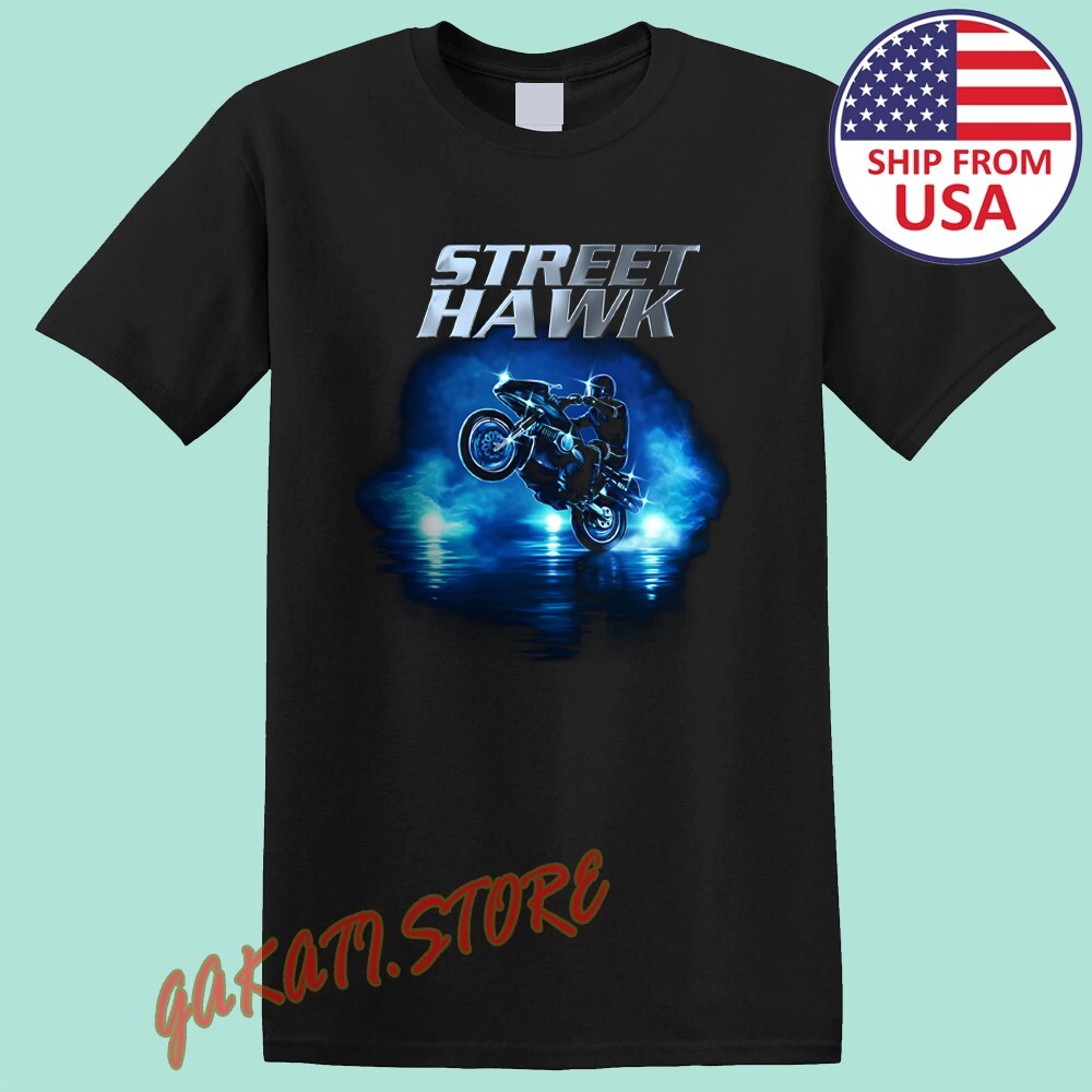 Street Hawk TV Show Men’s Black Size S-5XL