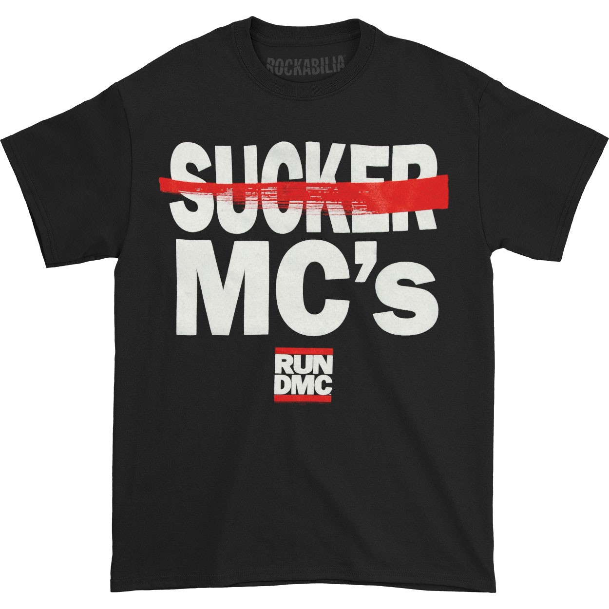 Men’s Run DMC Sucker MC’s T-shirt Large Black