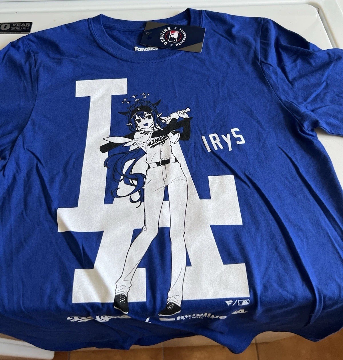⚾️🧢 Official LA Dodgers x Hololive Night T-Shirts Irys Size SMALL