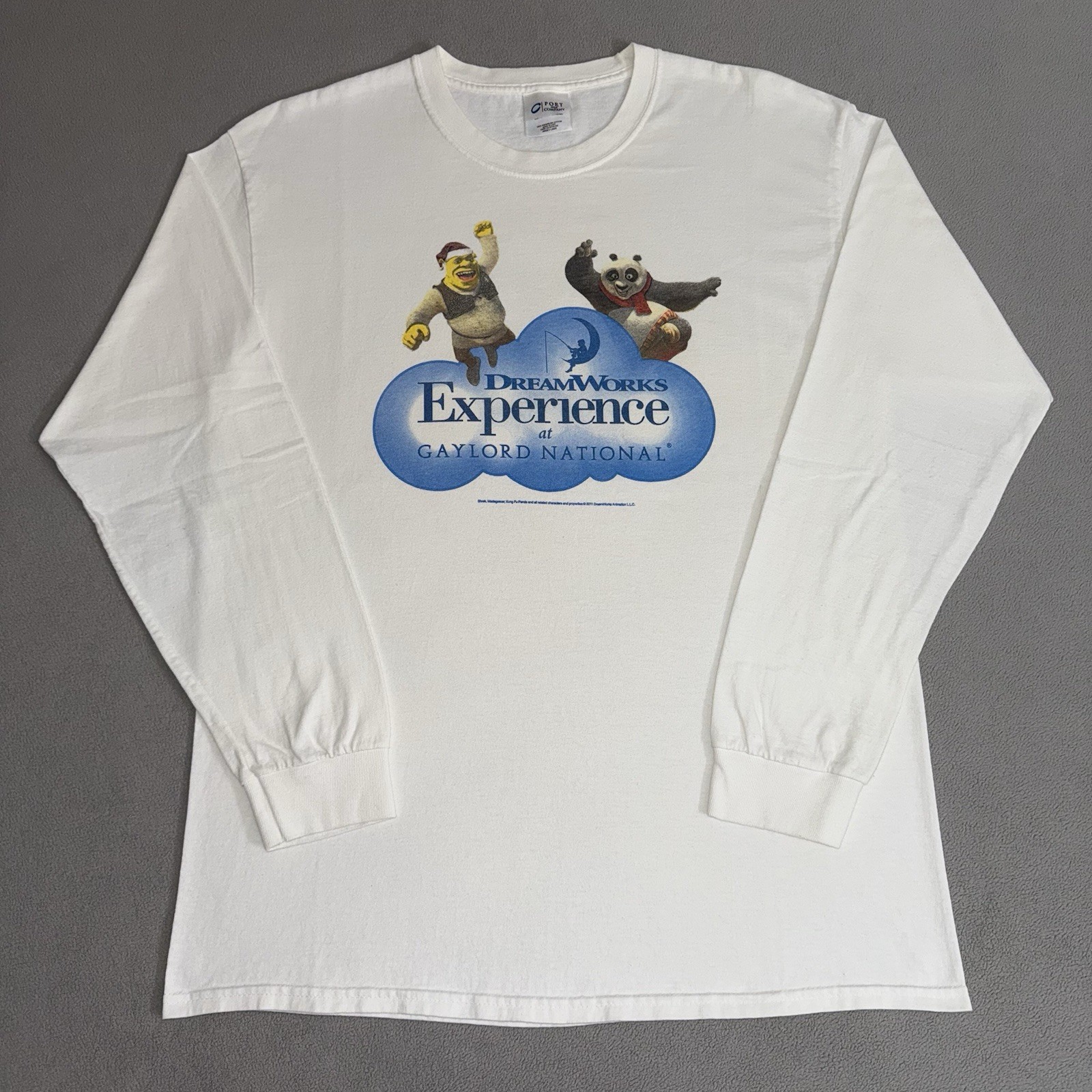 Vintage Dreamworks Ice Skating T-shirt Large Shrek Kung Fu Panda Madagascar Y2K