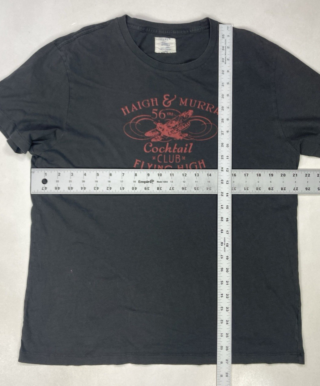 J Crew Vintage Graphic Haigh Murray Cocktail Club Flying High T-shirt Men Large