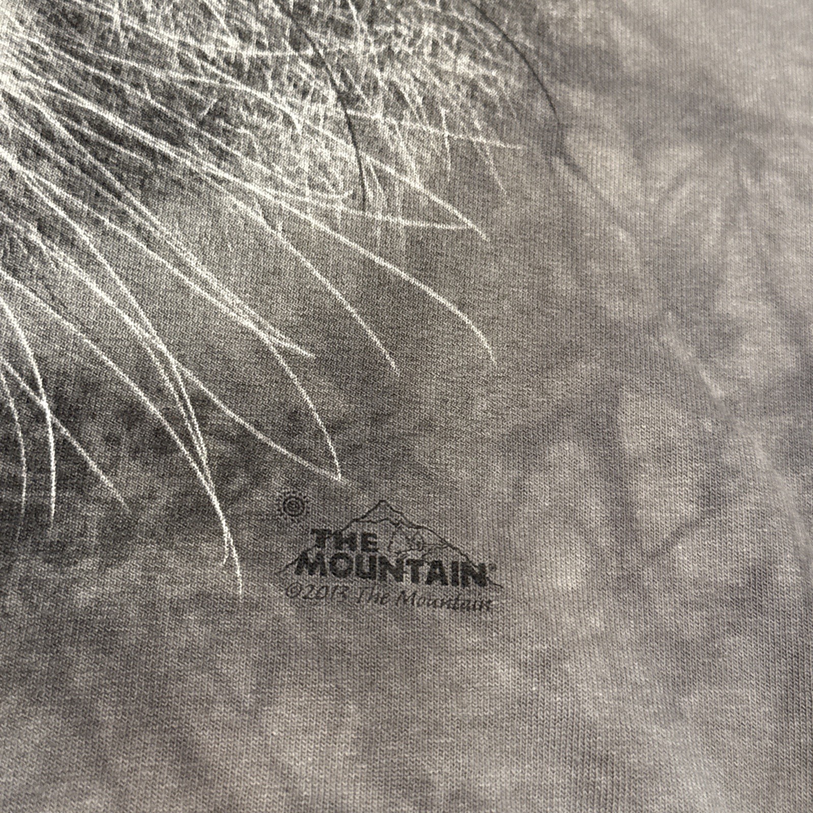 The Mountain T-Shirt Mens Smalll Grey Tie Dye Koala Animal Print Cotton Wildlife