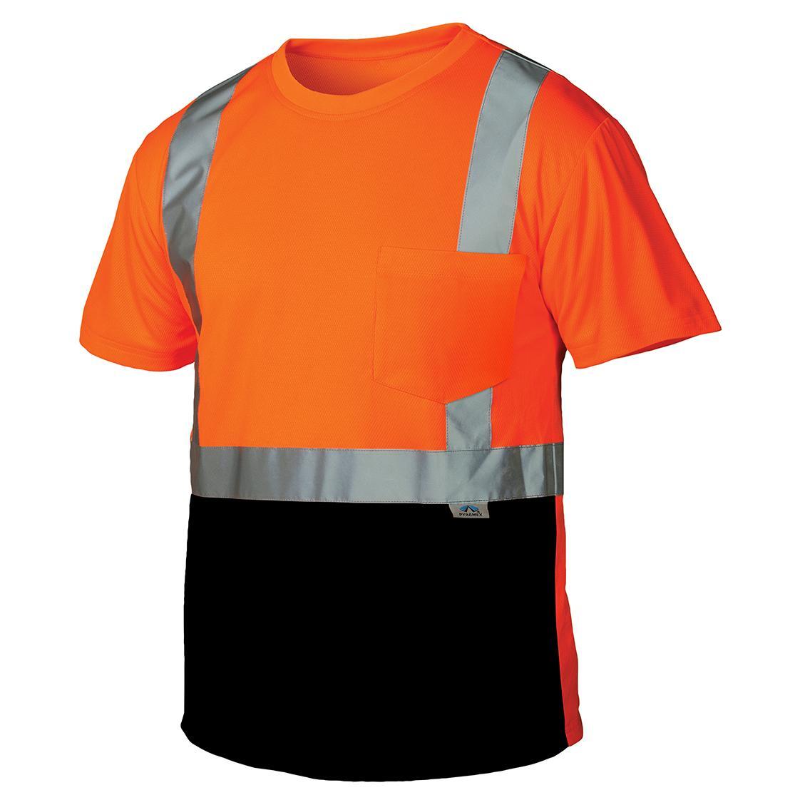 HIGH VISIBILITY ANSI ISEA CLASS 2 REFLECTIVE HI VIS ROAD WORK SAFETY T SHIRT
