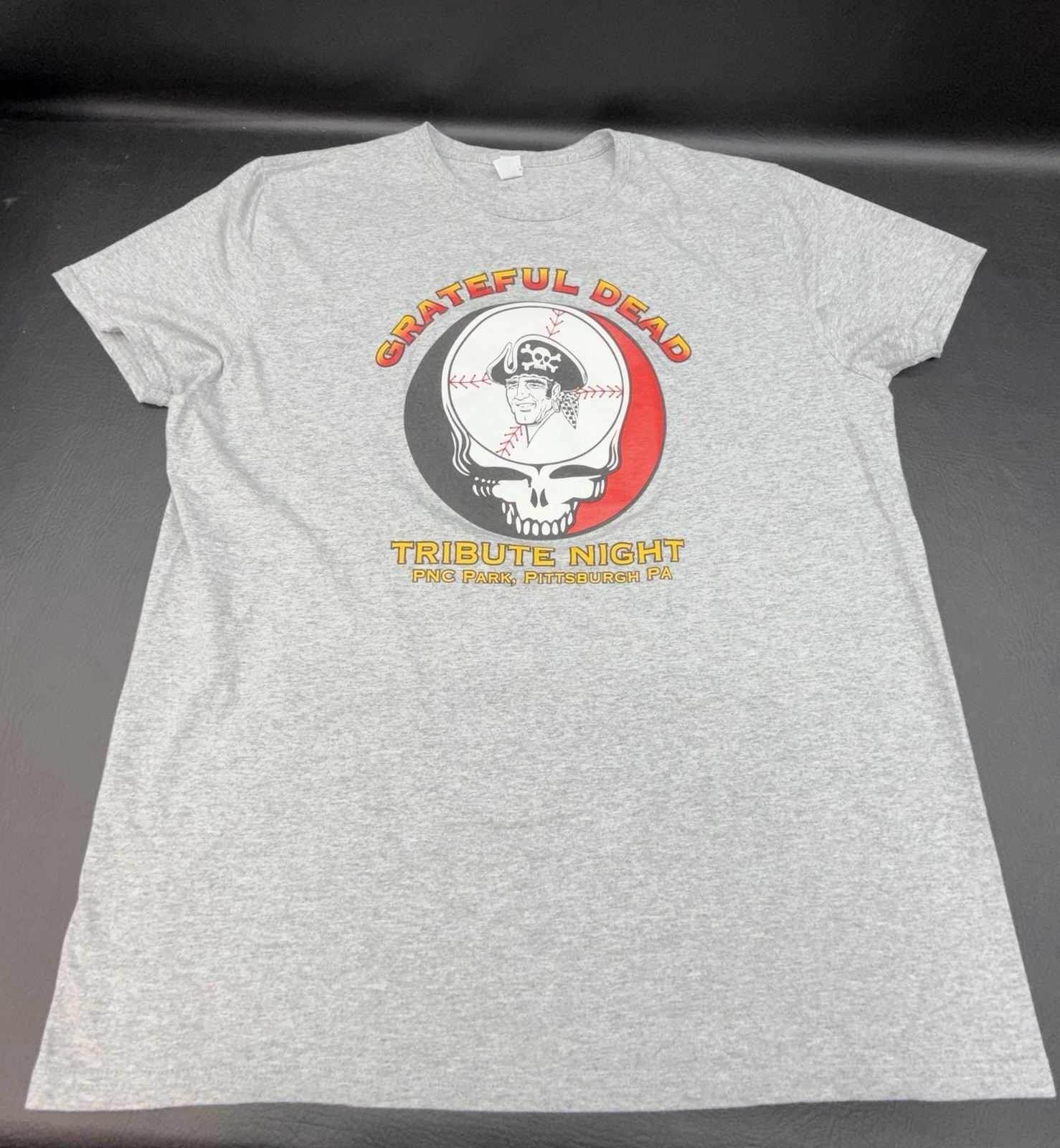 Pittsburgh Pirates Grateful Dead Tribute Night PNC Park T Shirt XL Gray Concert