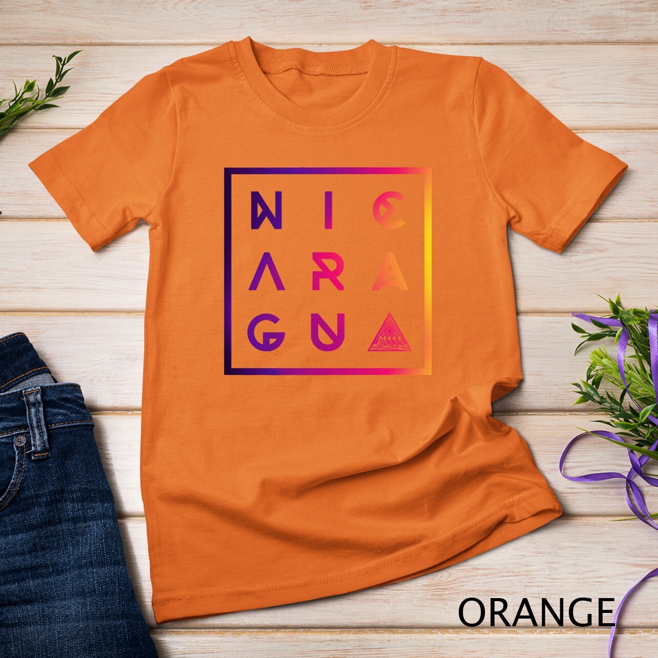 Colorful Geometric Nicaragua Premium T-Shirt Unisex T-shirt