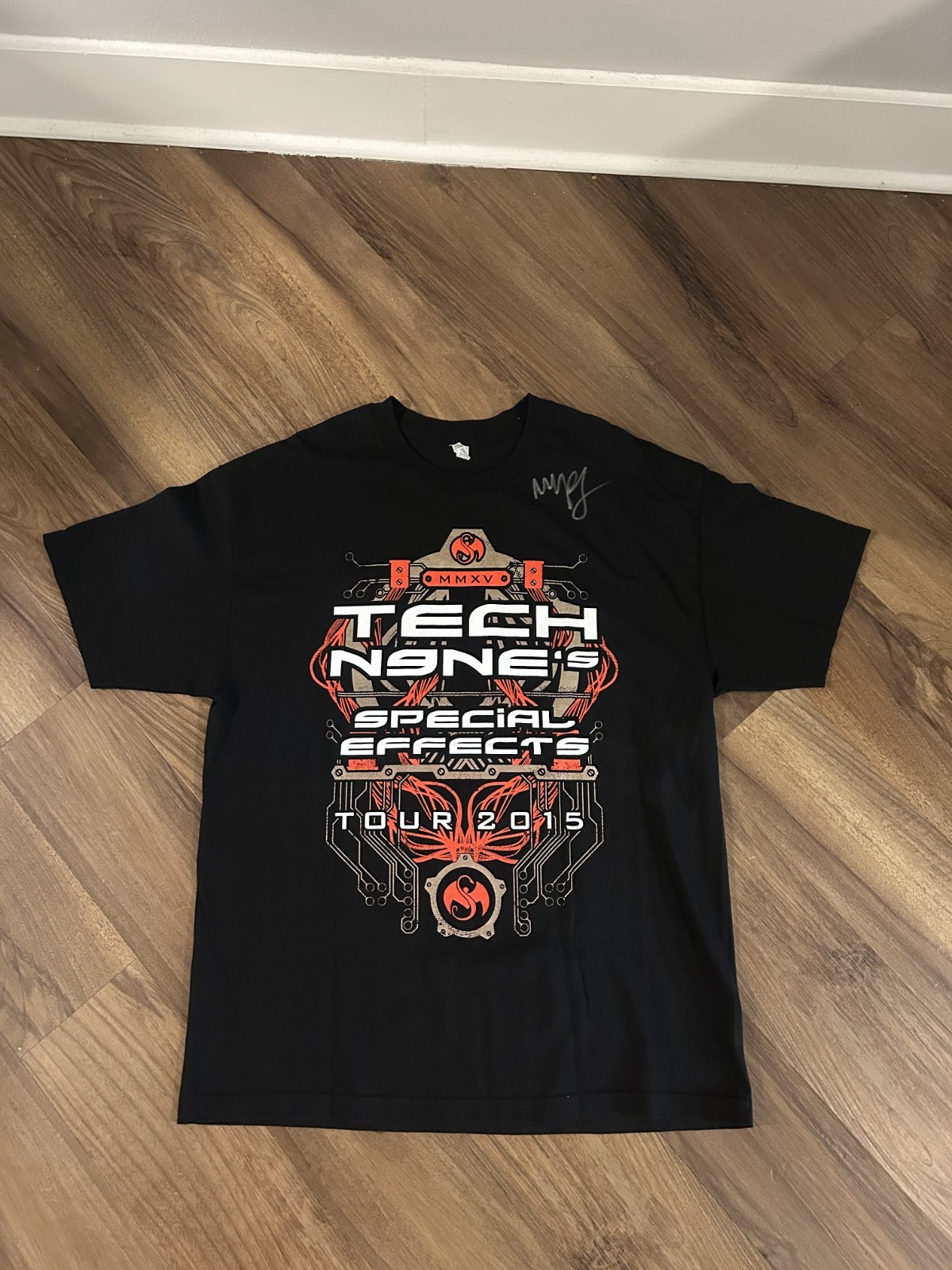 Vintage Y2K Tech N9ne Special Effects 2015 Tour Shirt Rap Hip Hop Sz XL