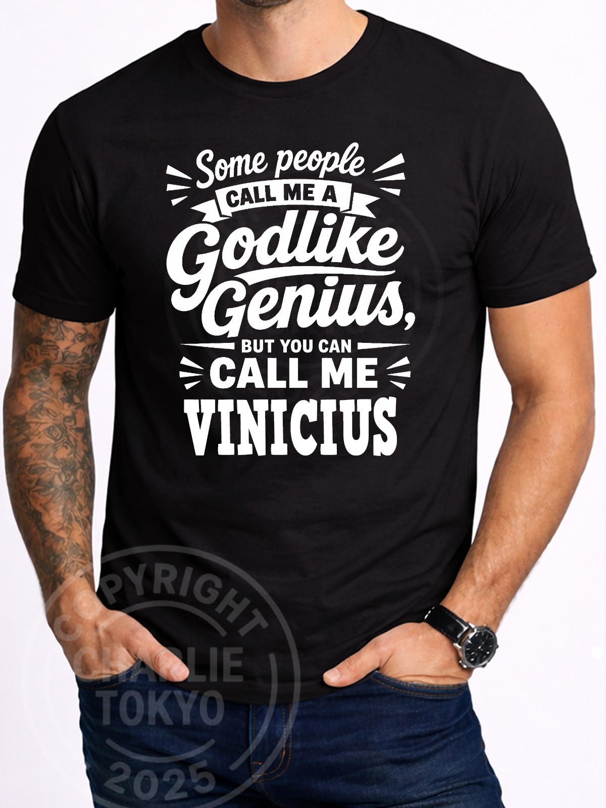 Vinicius Godlike Genius T-Shirt Men’s Gift Idea
