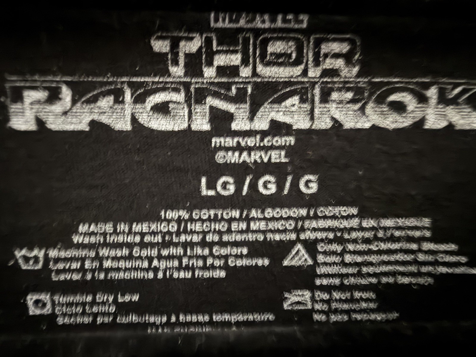 MARVEL GRANDMASTER THOR RAGNAROCK HERO SUPERHERO T SHIRT Mens L Jeff Goldblum