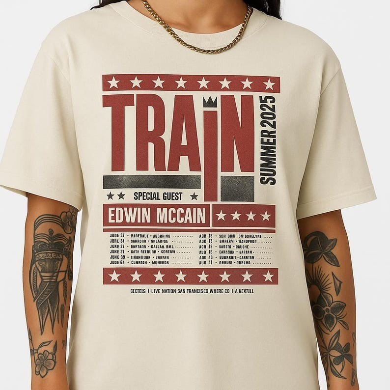 TRAIN Summer Tour 2025 Shirt – Official Style Band