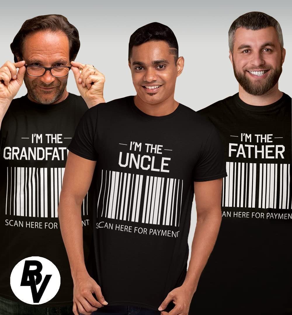 BROOKLYN VERTICAL Funny Father Uncle Grandfather Short Sleeve Crew Neck T-Shirt