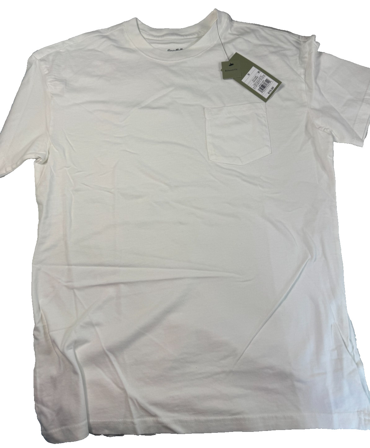 Goodfellow & Co Men’s Heavyweight Short Sleeve T-Shirt Size Small White NWT