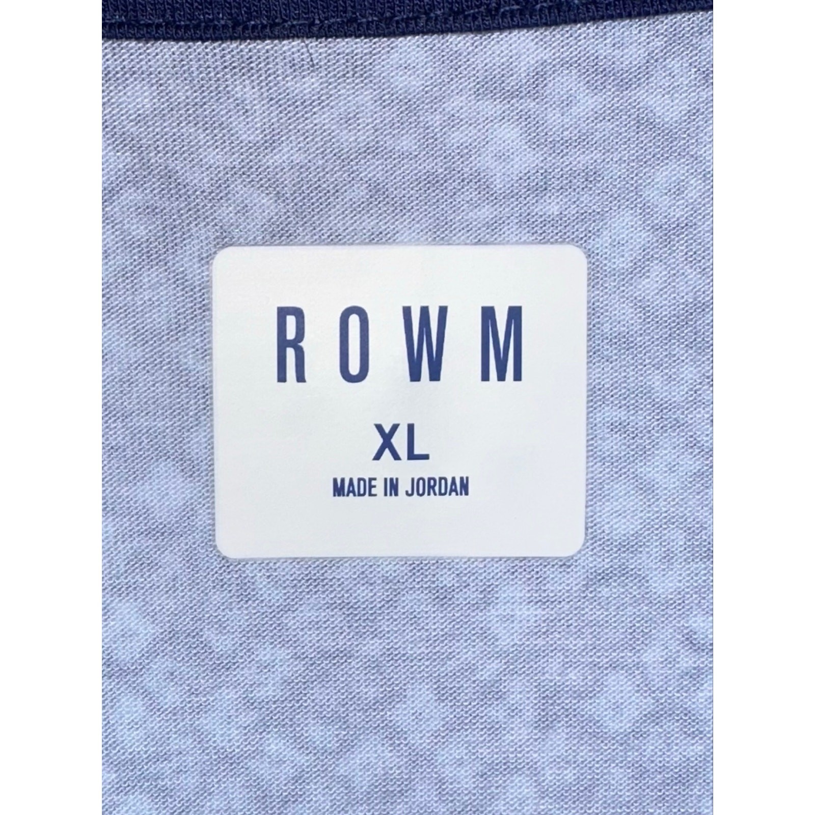 ROWM Mens Blue Pattern Lightweight Quarter 1/4 Zip Long Sleeve Pullover Shirt XL