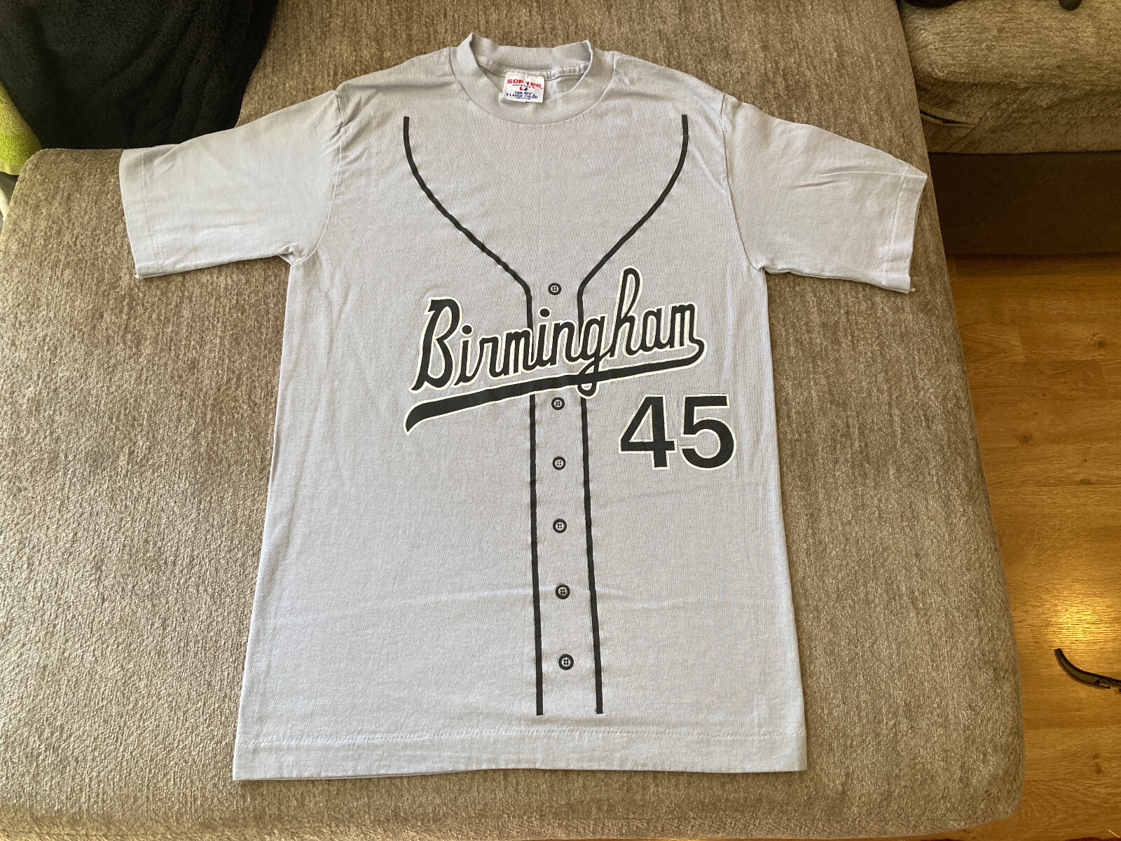 Vintage 90s Birmingham Barons Jersey Shirt XL USA Made RARE rap hip hop