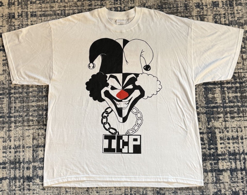 Vintage 90s ICP Insane Clown Posse Carnivals Of Carnage Sanity Rap T Shirt 2XL