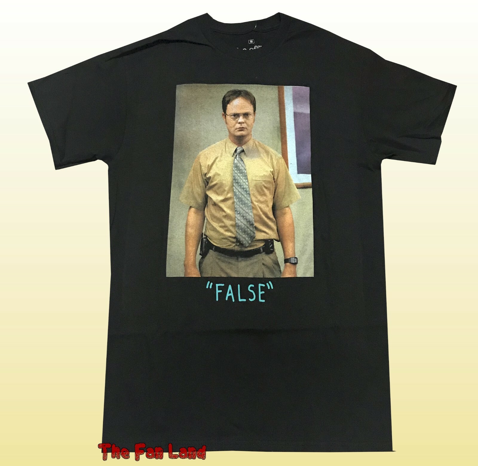 New The Office Dwight Schrute Photo False Mens Vintage T-Shirt