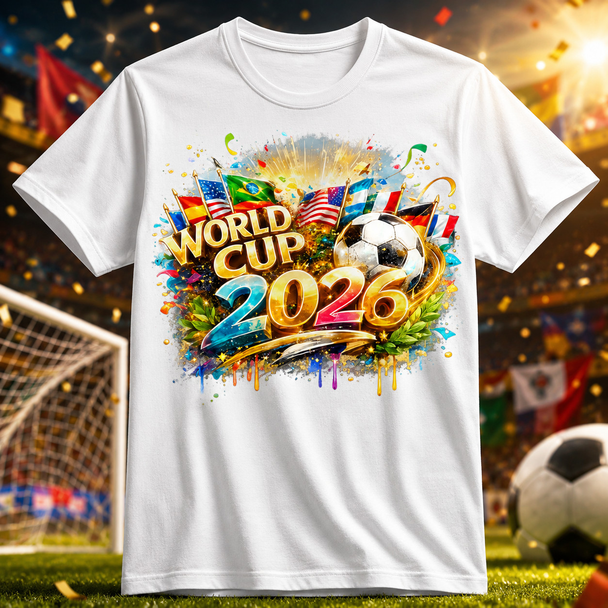 FIFA World Cup Official T-Shirt NWT Soccer Fan Tee All Sizes