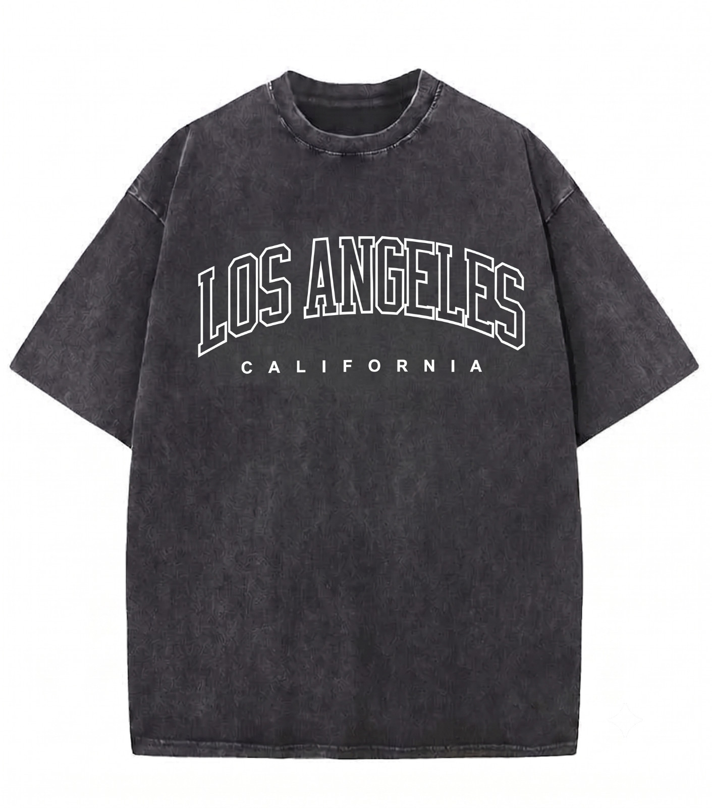 Mens Vintage Wash T Shirt Los Angeles California Graphic Streetwear Hip Hop Tee