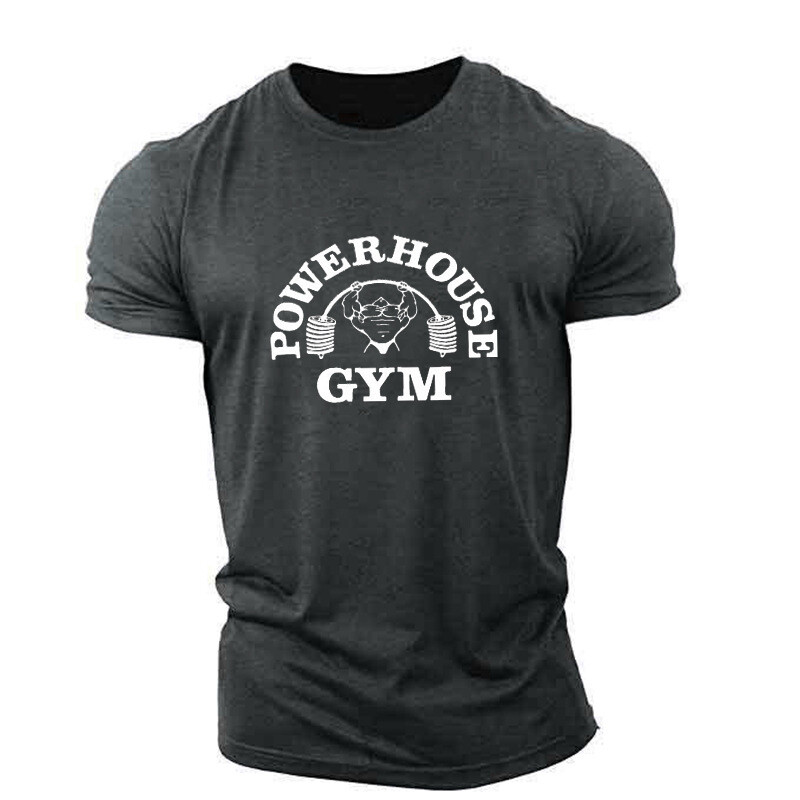 Men’s Muscle T-Shirt Bodybuilding Gym Tee Short Sleeve Fashion Workout Shirts