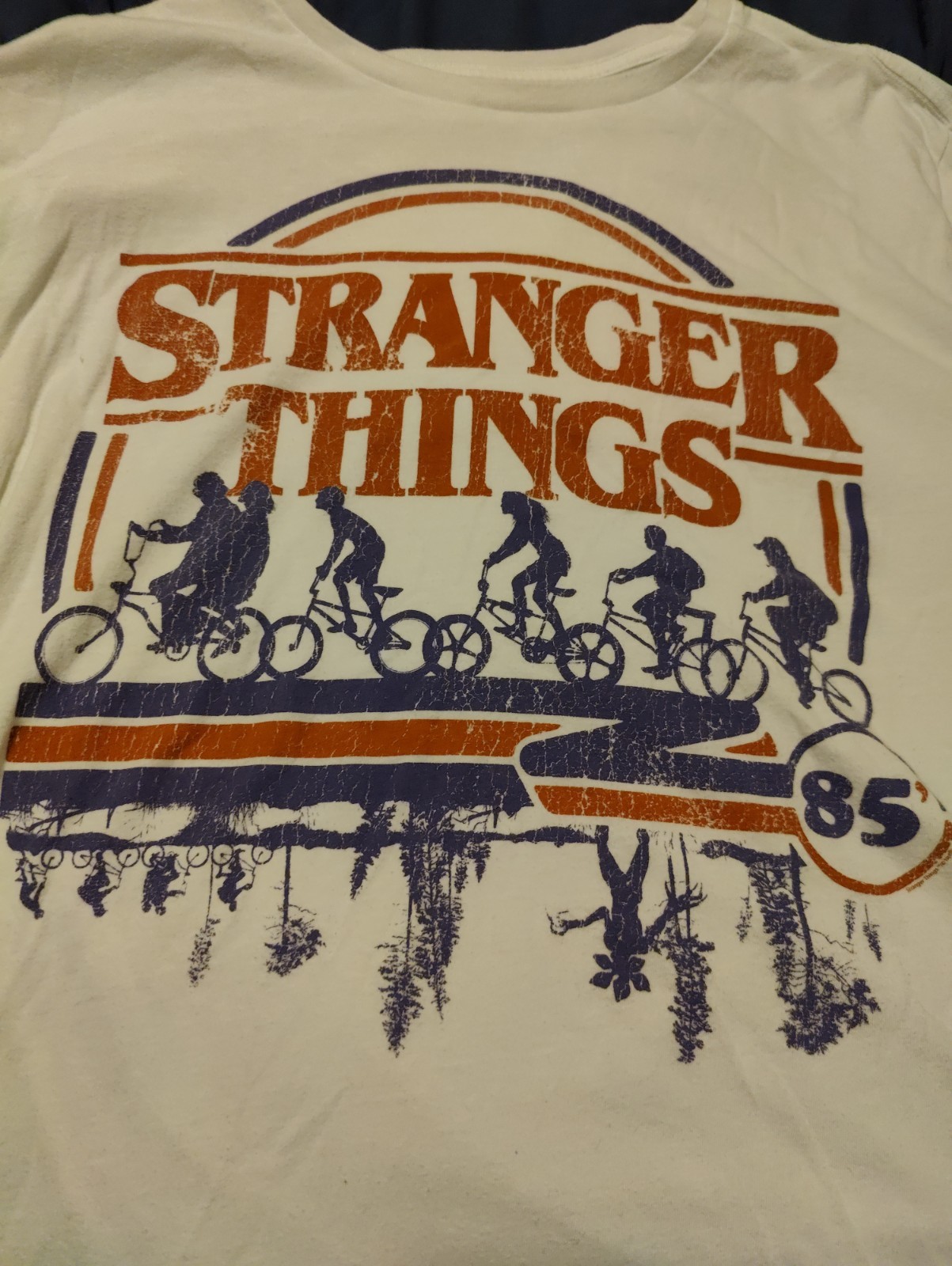 Stranger Things Vintage Style Old Navy T Shirt White 2XL