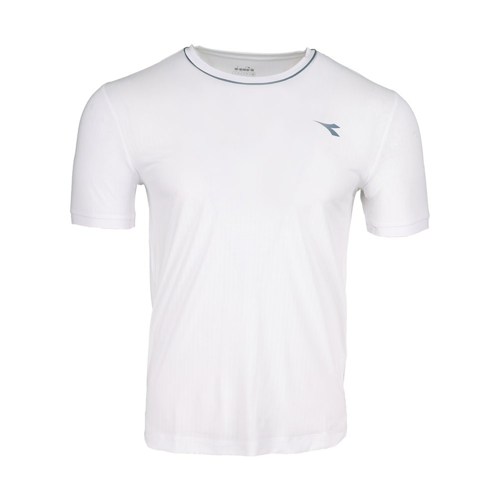 diadora Icon Crew Neck Short Sleeve Athletic T-Shirt Mens White Casual Tops 1802