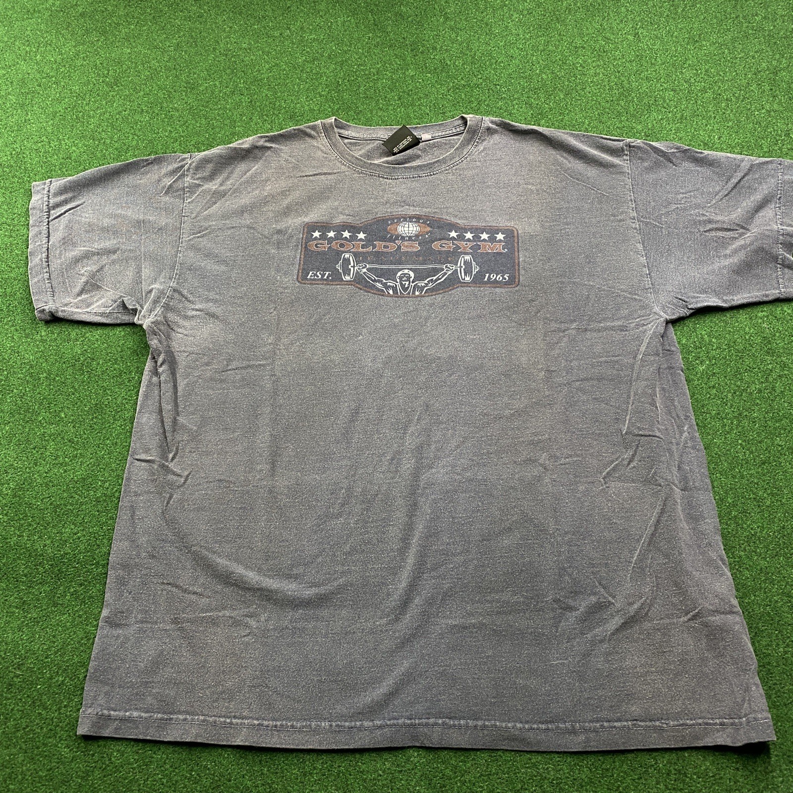 Vintage Golds Gym Shirt Mens XL Blue 90S Venice Beach California Bodybuilder Tee