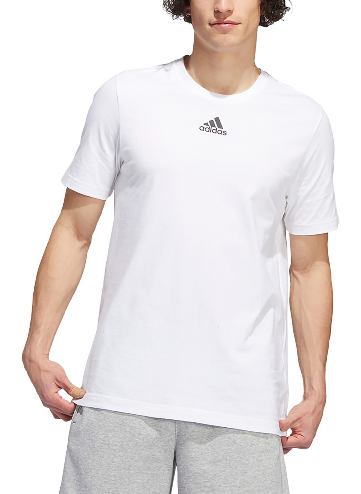 Adidas Men’s Fresh SS Tee, Style# HS0843, Size L, Color White / Black