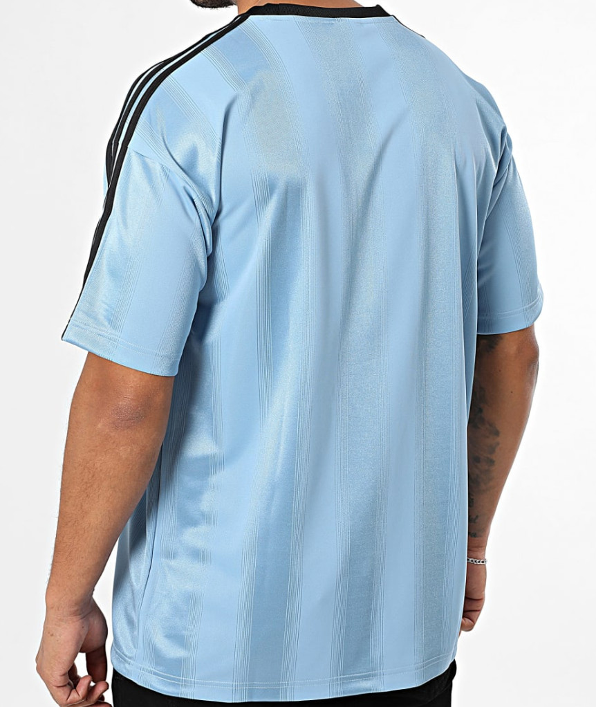 RARE! NEW MEN’S ADIDAS ORIGINALS TREFOIL JACQUARD SHIRT ~SIZE XL #JW587 BLUE