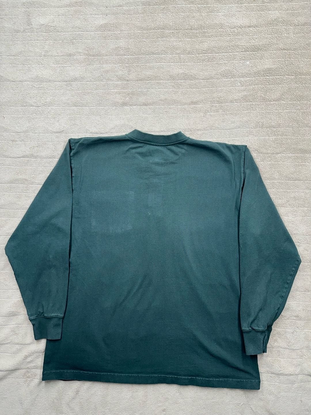 Dickies Men’s WL451GH Heavyweight Long Sleeve Henley Shirt in Hunter Green