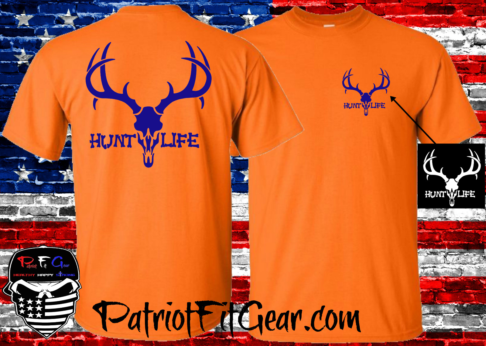 t-shirt,Hunt Life,Deer Hunting,Bow Hunting,Buck Skull,Whitetail,Rack Em Up,Deer