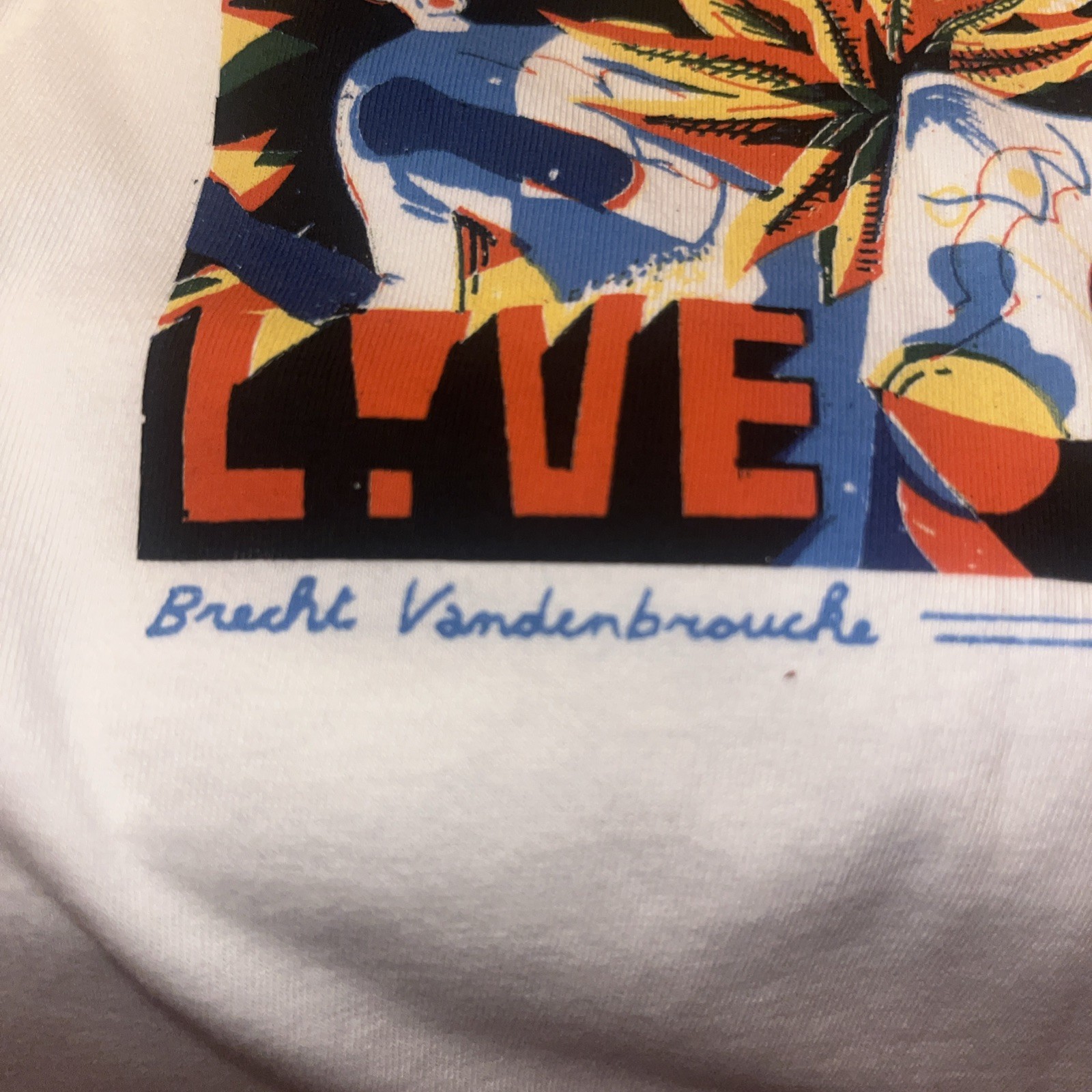 Lacoste LIVE Tshirt NWT Super Hero Series x Brecht V. Size 6 Large MSRP $70