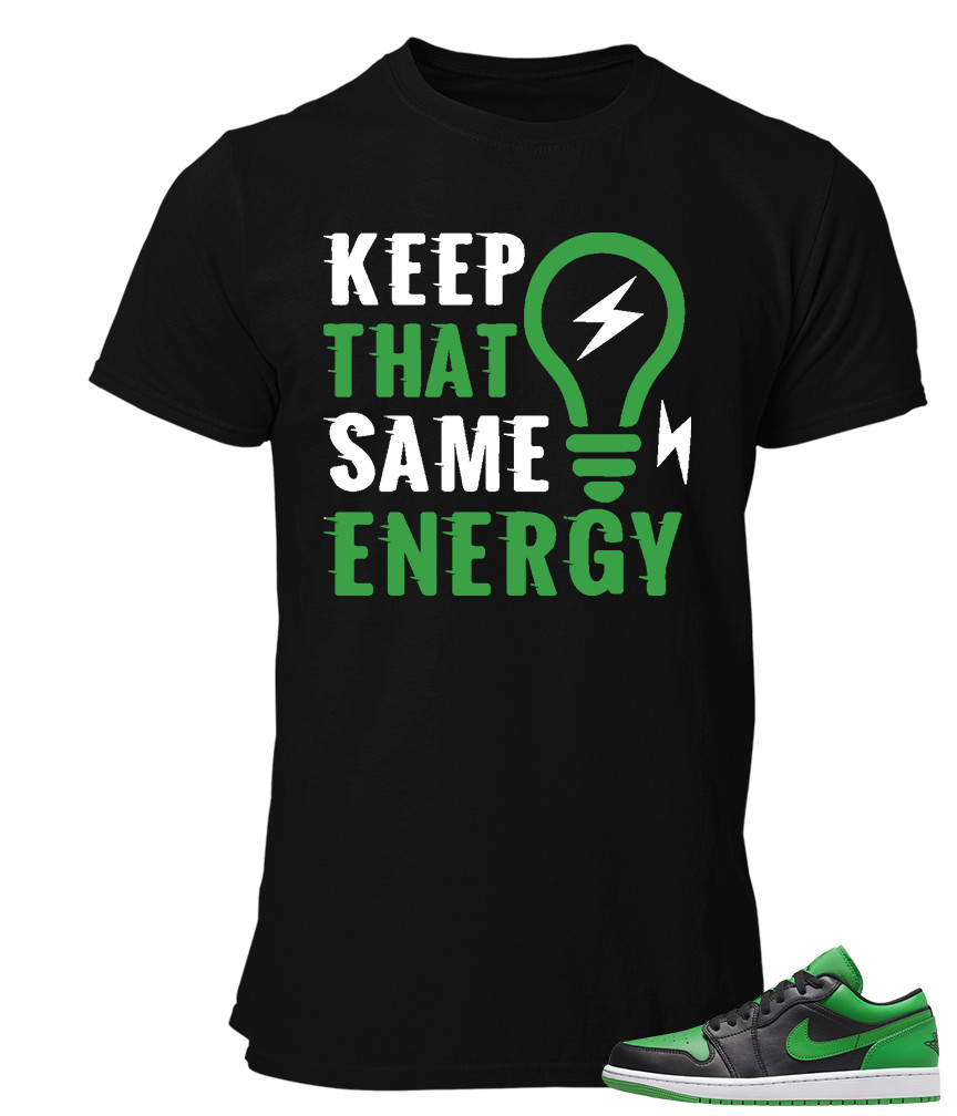 Tee to match Air Jordan 1 Low Lucky Green Energy