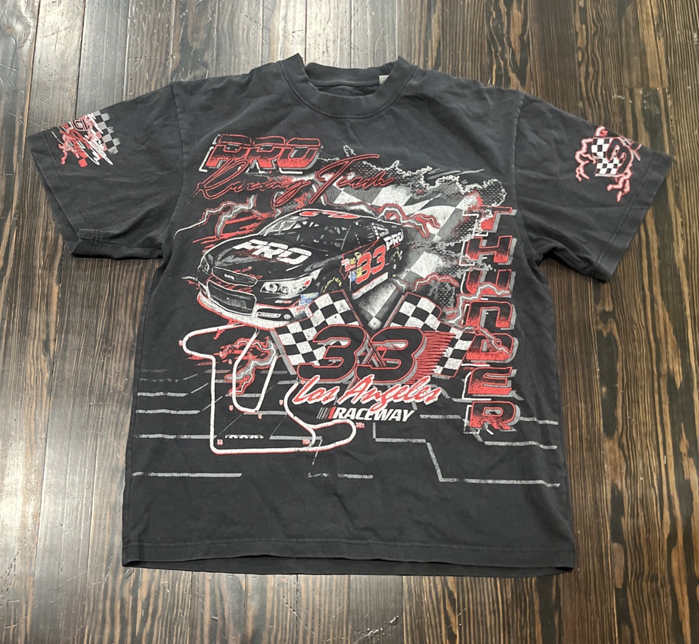 Pacsun Pro Racing Team 33 T Shirt Men’s Medium Black Cotton