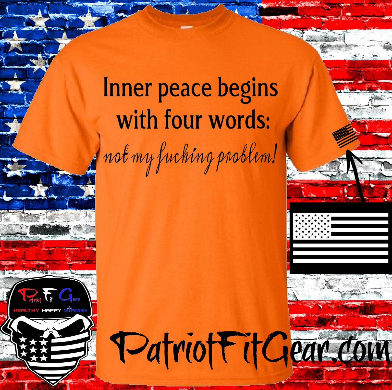 t-shirt, Inner Peace Begins With 4 Words, Not My F*cking Problem, Humor, Hoodie