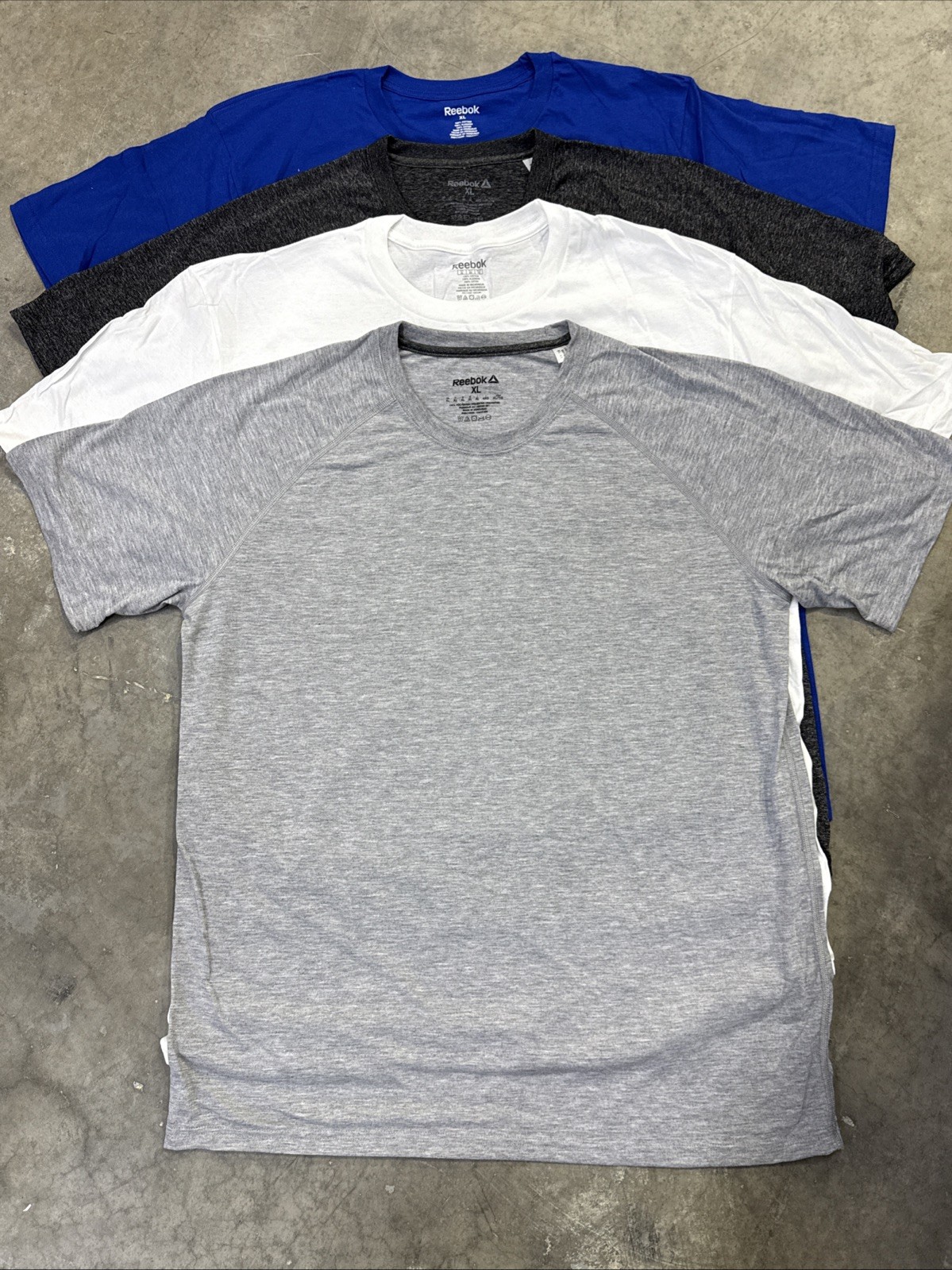 Reebok Men’s Short Sleeve 6 Pack New T-Shirt, Size LARGE (6 Colors Pack)
