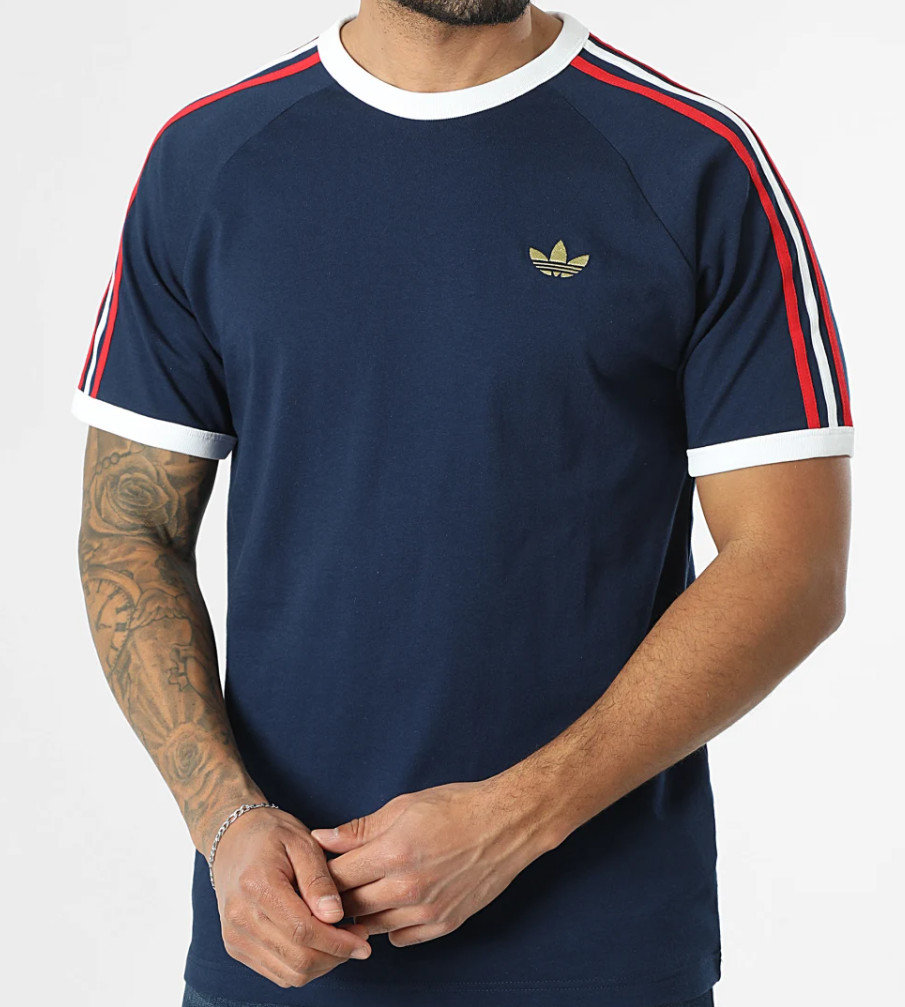 NEW MENS ADIDAS ORIGINALS 3-STRIPES CALIFORNIA TREFOIL SHIRT ~SIZE 2XL ~ #KC863