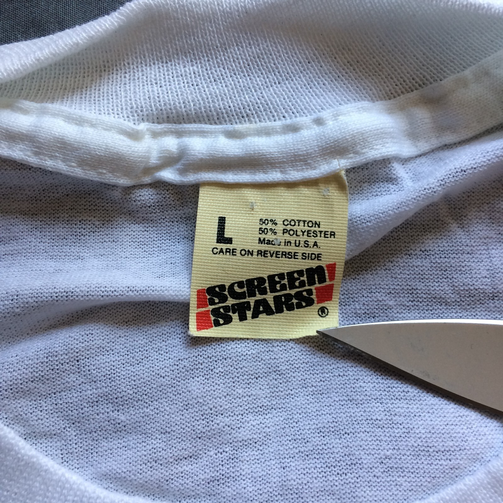 Vintage 1980s Screen Starts American Legion War Veterans USA T-Shirt Size Large
