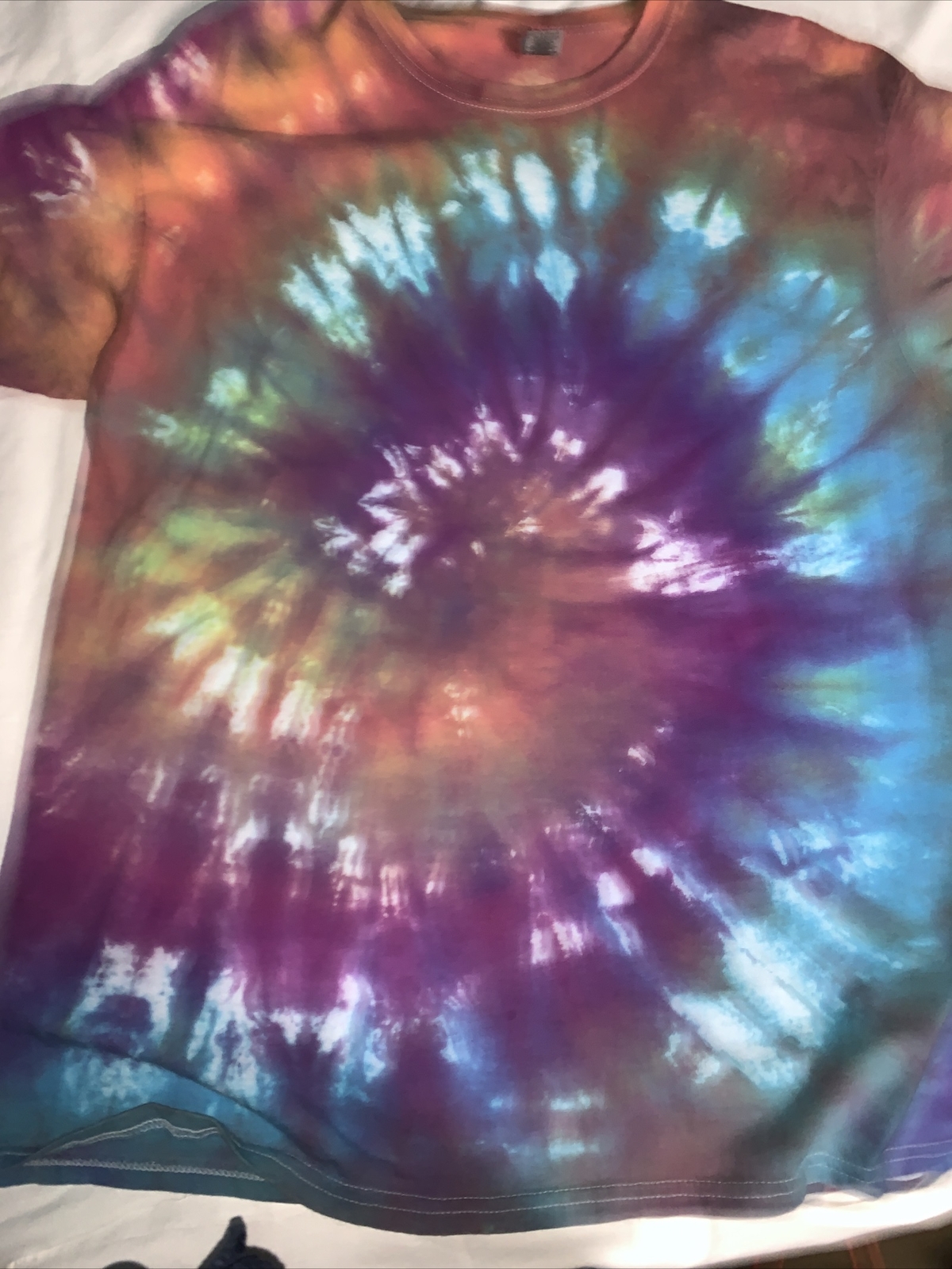 Tie-Dye 5.3 oz. Pre-Shrunk 100% Heavyweight Cotton Crystal Wash T-Shirt 1390