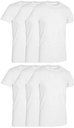 BILLIONHATS 6 Pack Men’s Bulk Big Tall Short Sleeve Cotton Lightweight T-Shirt