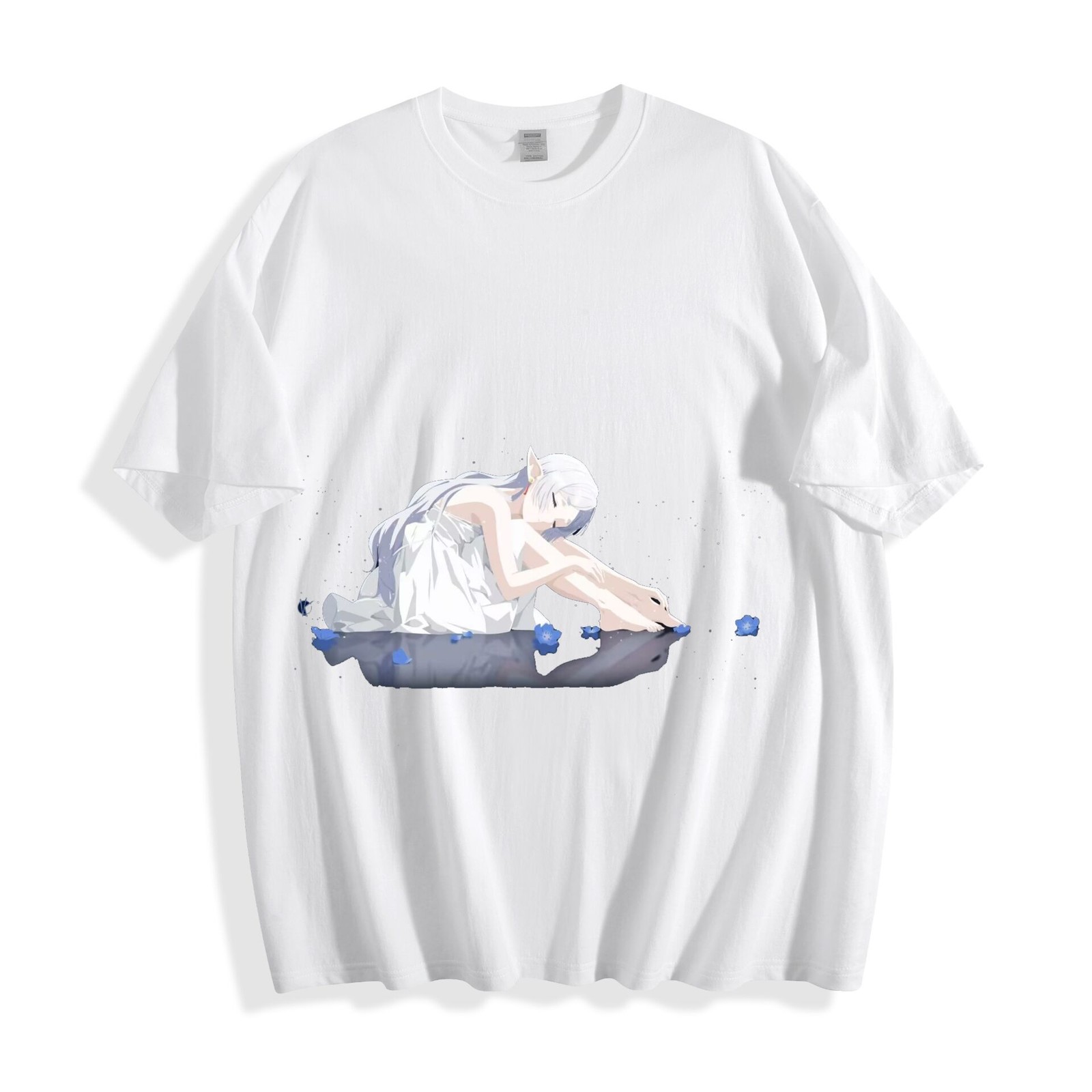 Chibi Frieren in Treasure Box T-Shirt – Adorable Anime Design Unisex Tee
