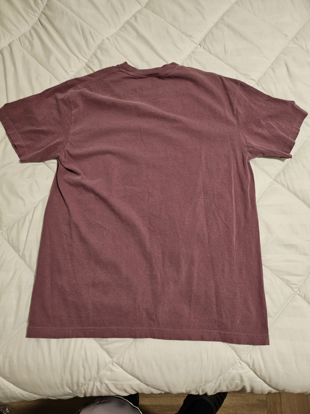 Men’s L Tenaciti Studios Graphic Logo T-Shirt Purple Cotton Jersey Crew Neck