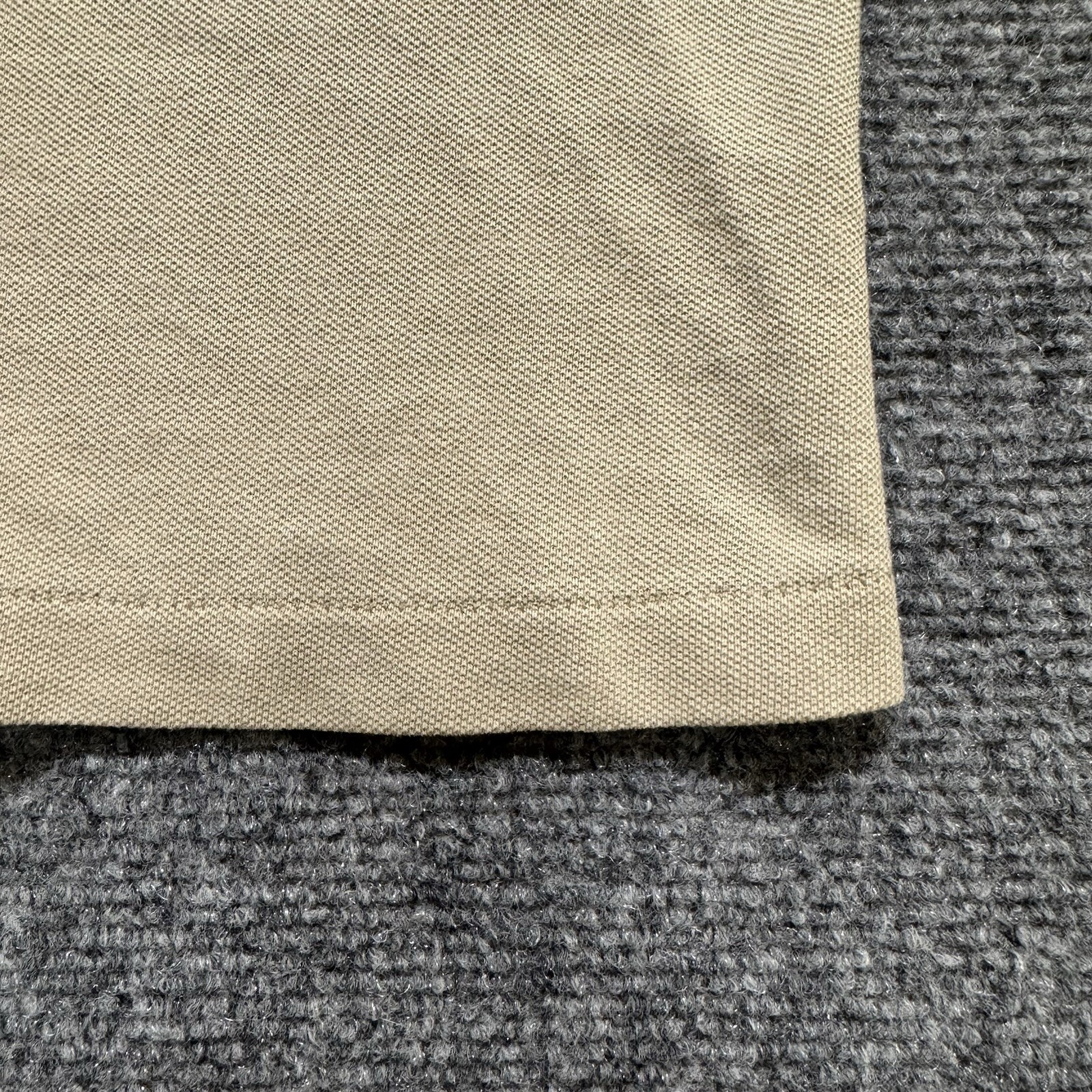 VTG Basic Editions T-Shirt Men’s Large Single Stitch Cotton Blank Beige Stained