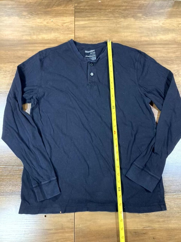 Old Navy Black Long Sleeve Tee Men Size L