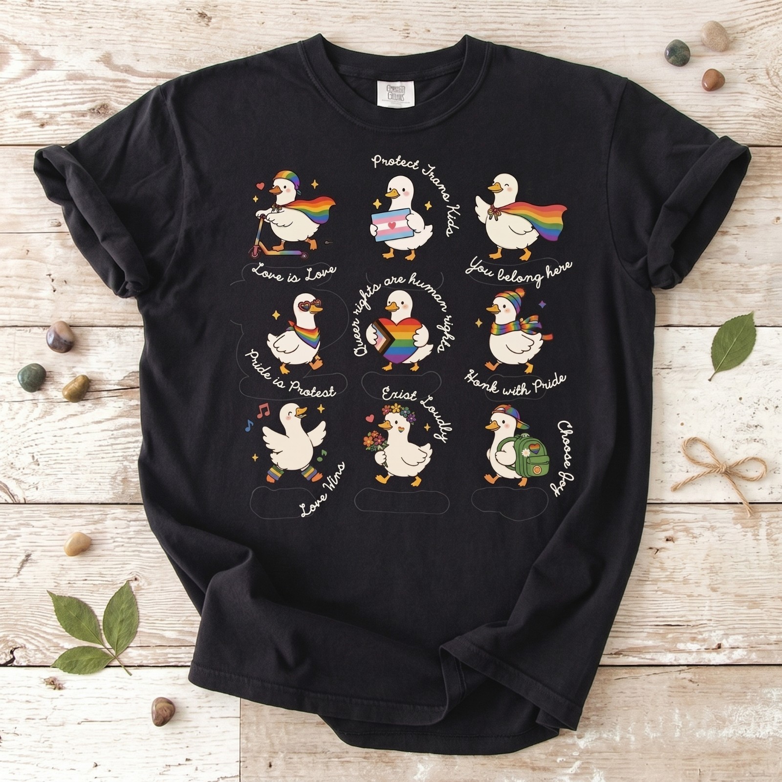 Silly Goose LGBTQ Subtle Message Pride Shirt, Proud Geese Ally shirt