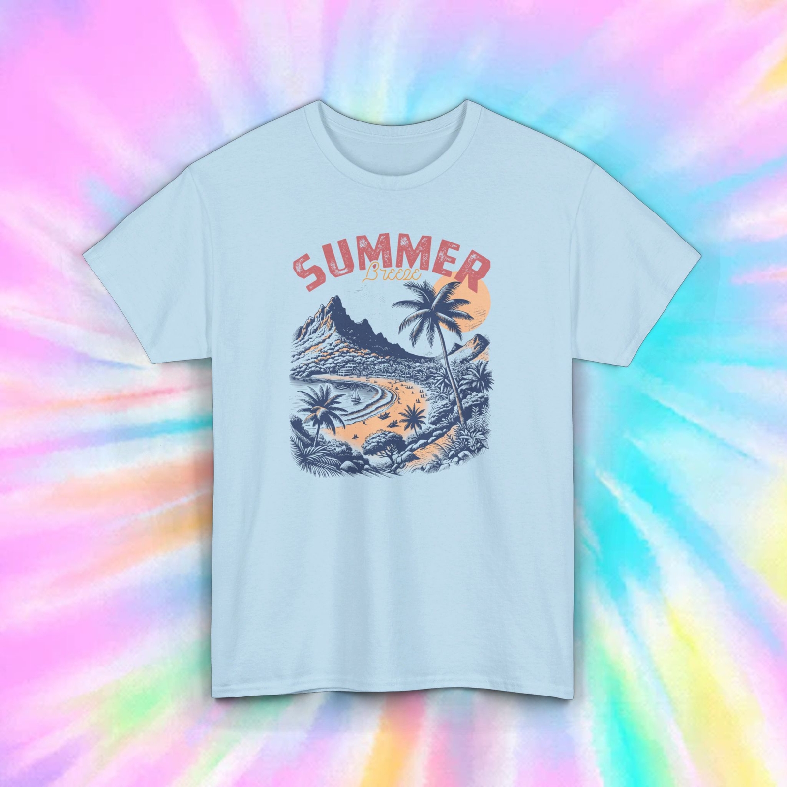 Summer Breeze Shirt | Beach Graphic Tee | Tropical Vibes S-5XL